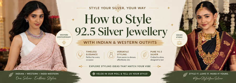 How to Style 925 Silver Jewellery with Indian & Western Outfits