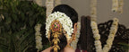 Designer Pearl Silver Ear Chain Matils for Women Bridal Jhumka Support Chain