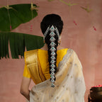 Emerald Drop Hair Chain for Bridal & Festive Wear