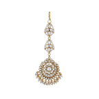 92.5 Silver Polki Pattern Maang Tikka