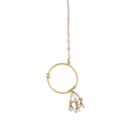 92.5 Silver Gold-Plated Nath with Seed Pearl Drops