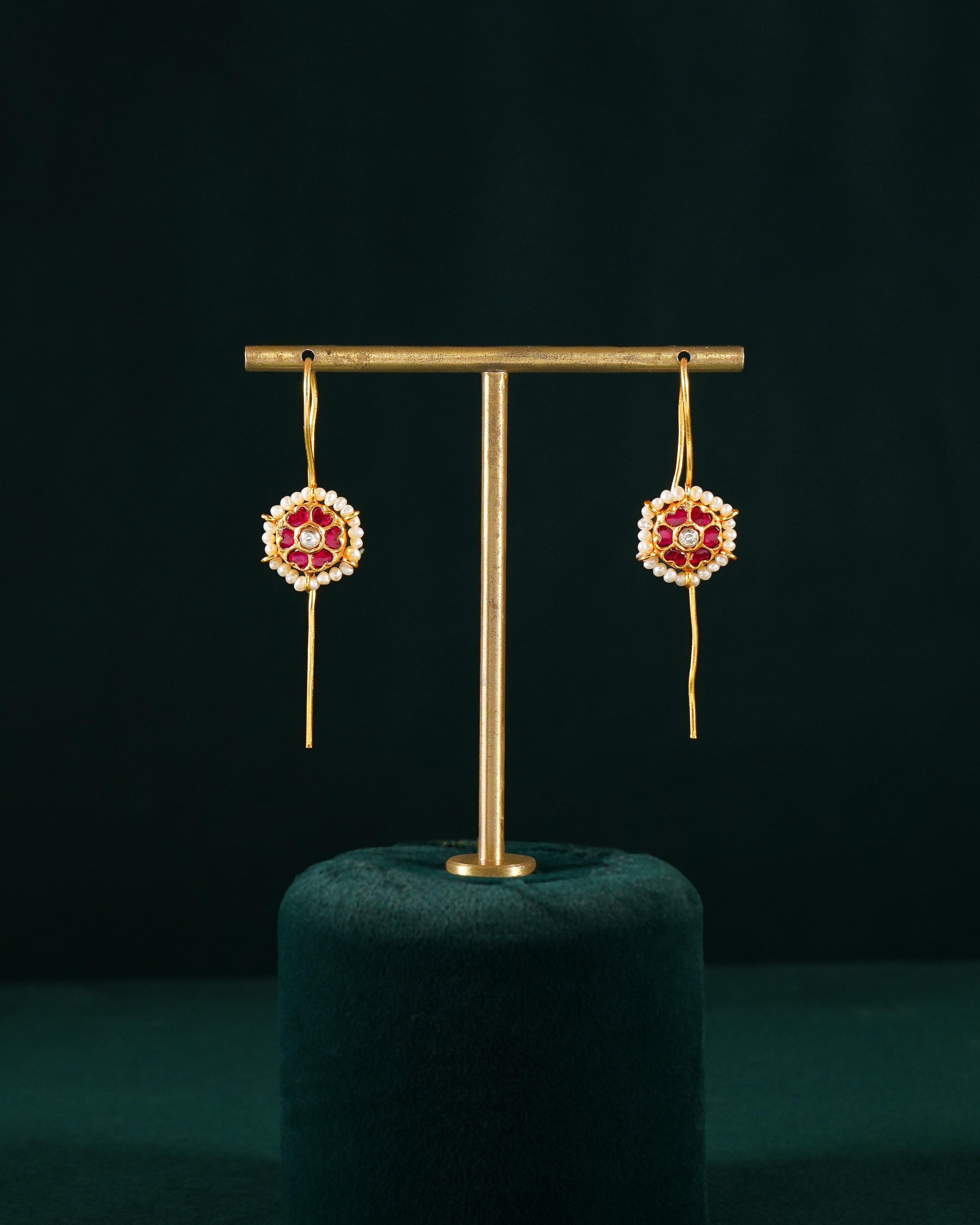 Silver Gold Plated Earrings