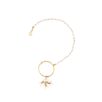 92.5 Silver Gold-Plated Nath with Seed Pearl Drops