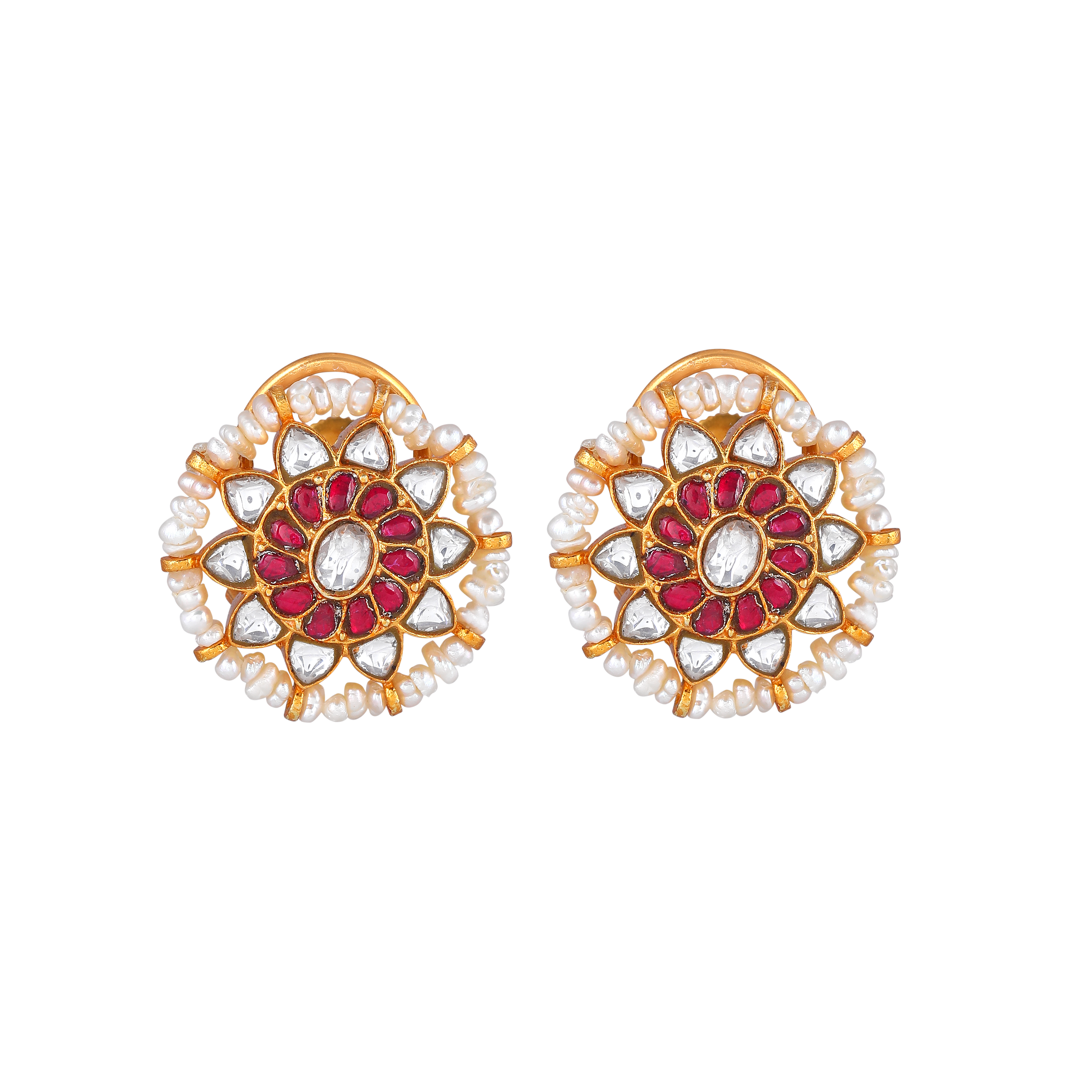 Bloom Gold-Plated Silver Studs