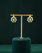 Silver Bugadi With Green Stone