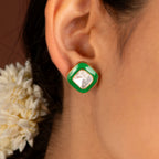 Glow Geometric Silver Studs