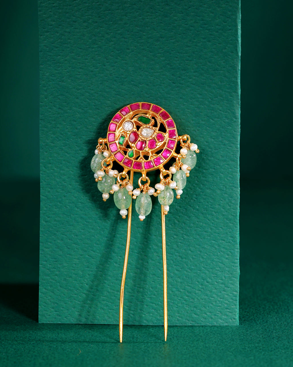 Antique Peacock Motif 92.5 Silver Hair Pin