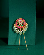 Vintage-Inspired Floral 92.5 Silver Hair Pin