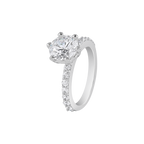 Silver Pave-Set Band Ring
