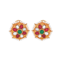 Victorian-Inspired Gold Plated Silver Studs