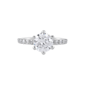 Silver Pave-Set Band Ring
