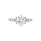Silver Pave-Set Band Ring