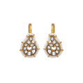 92.5 Silver Polki-Style Drop Earrings