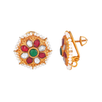 Victorian-Inspired Gold Plated Silver Studs