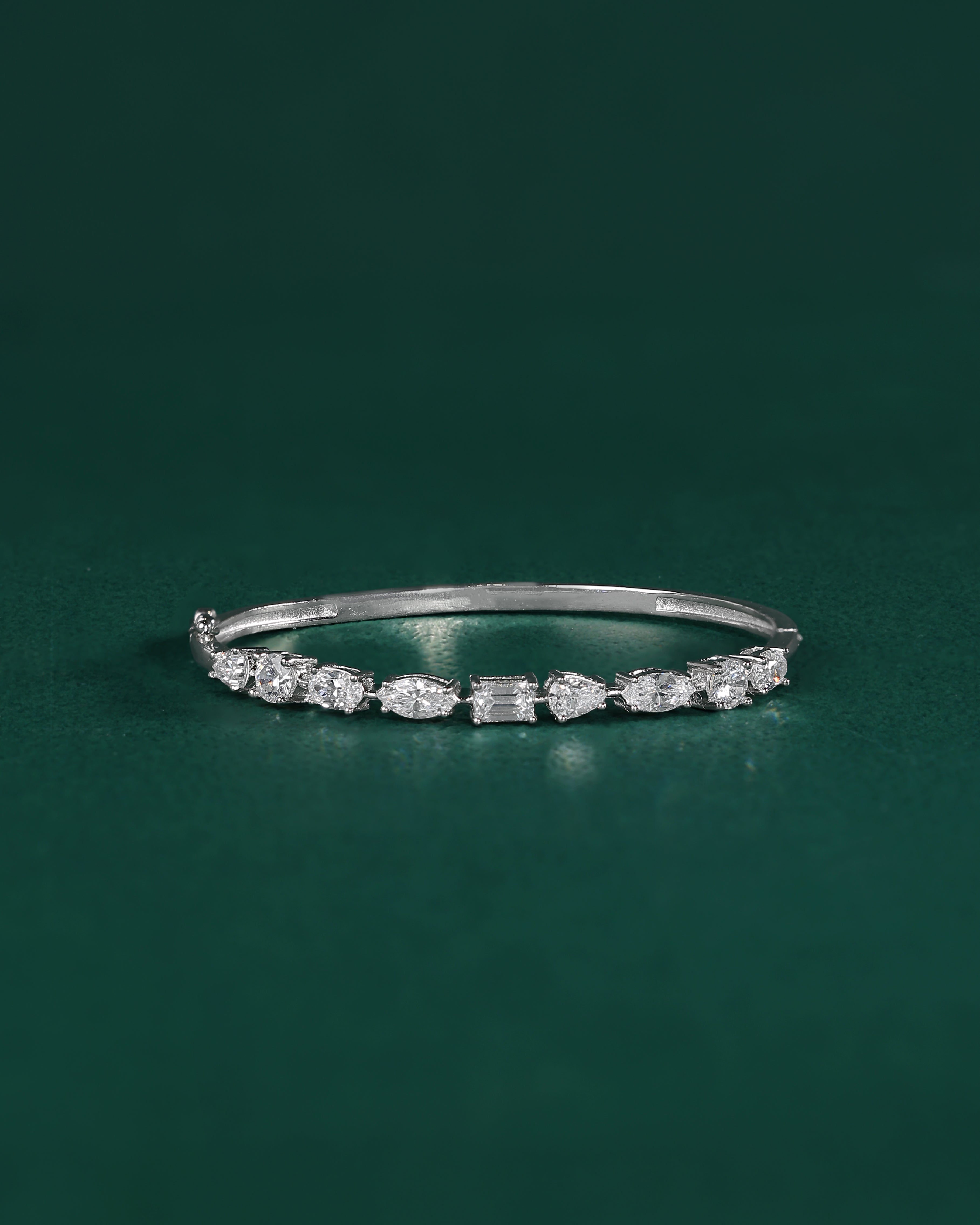 Statement Multi-Cut Cubic Zirconia Tennis Bracelet in 92.5 Silver