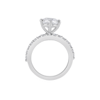 Silver Pave-Set Band Ring
