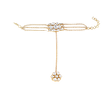 Gold-Plated Silver Polki Haath Phool