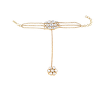 Gold-Plated Silver Polki Haath Phool