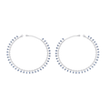 Bloom Blue Stone Silver Anklets