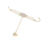 Gold-Plated Silver Polki Haath Phool