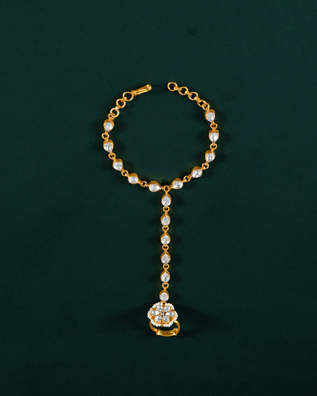 92.5 Silver Floral Haath Phool