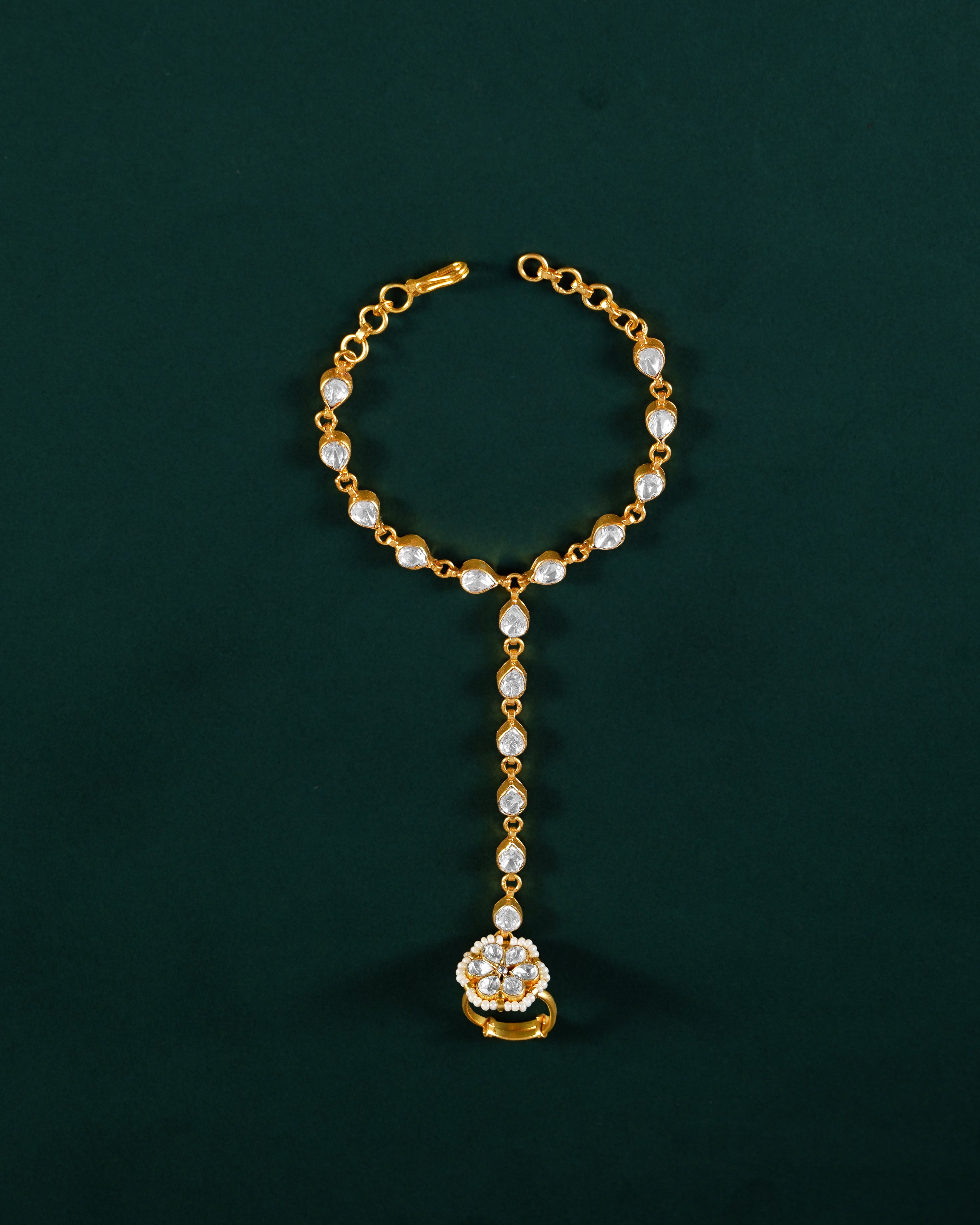 92.5 Silver Floral Haath Phool