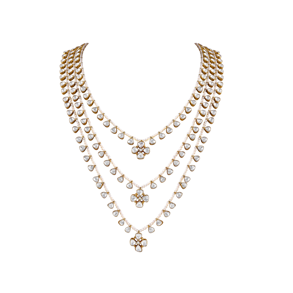 3-Layer Pearl Haram with Brilliant CZ