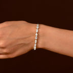 Statement Multi-Cut Cubic Zirconia Tennis Bracelet in 92.5 Silver
