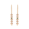 Multi-Stone 92.5 Silver Gold Plated Earring
