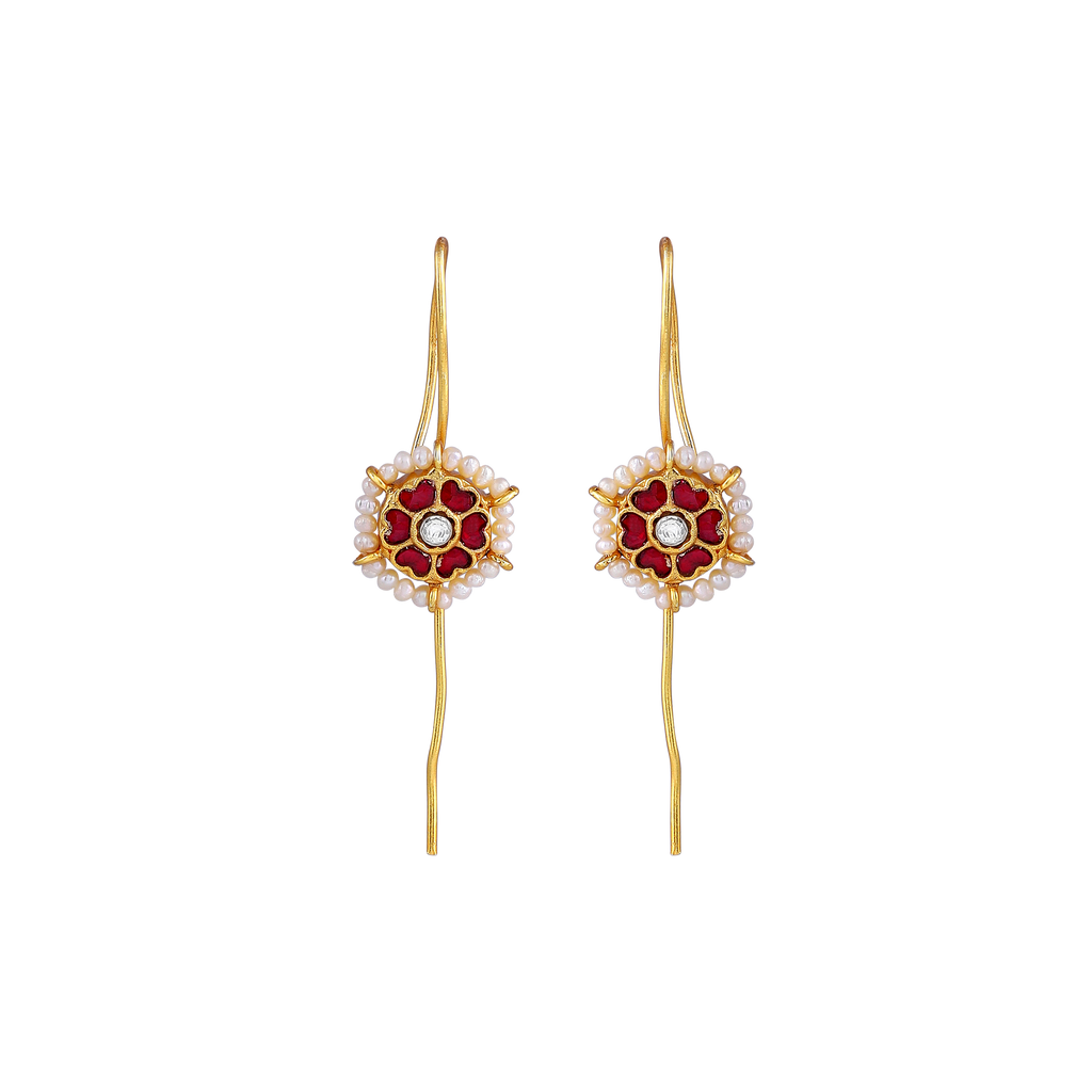 Silver Gold Plated Earrings