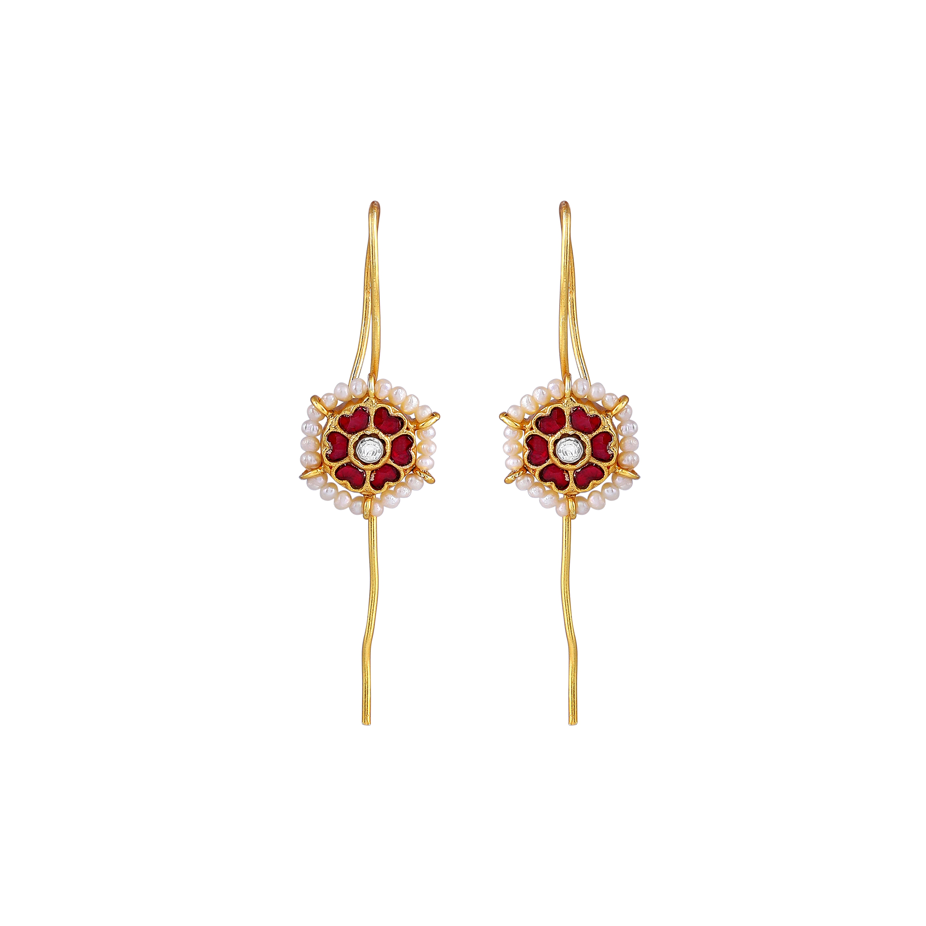 Silver Gold Plated Earrings