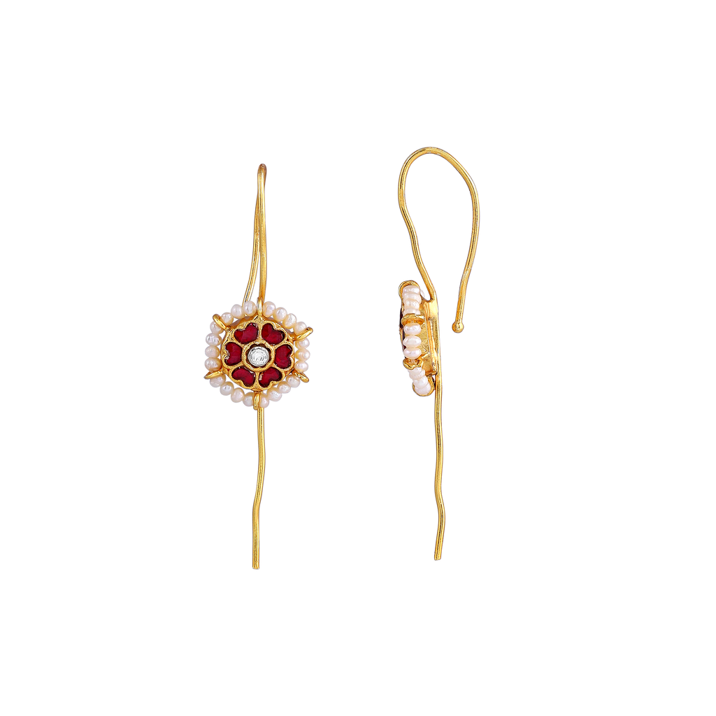 Silver Gold Plated Earrings