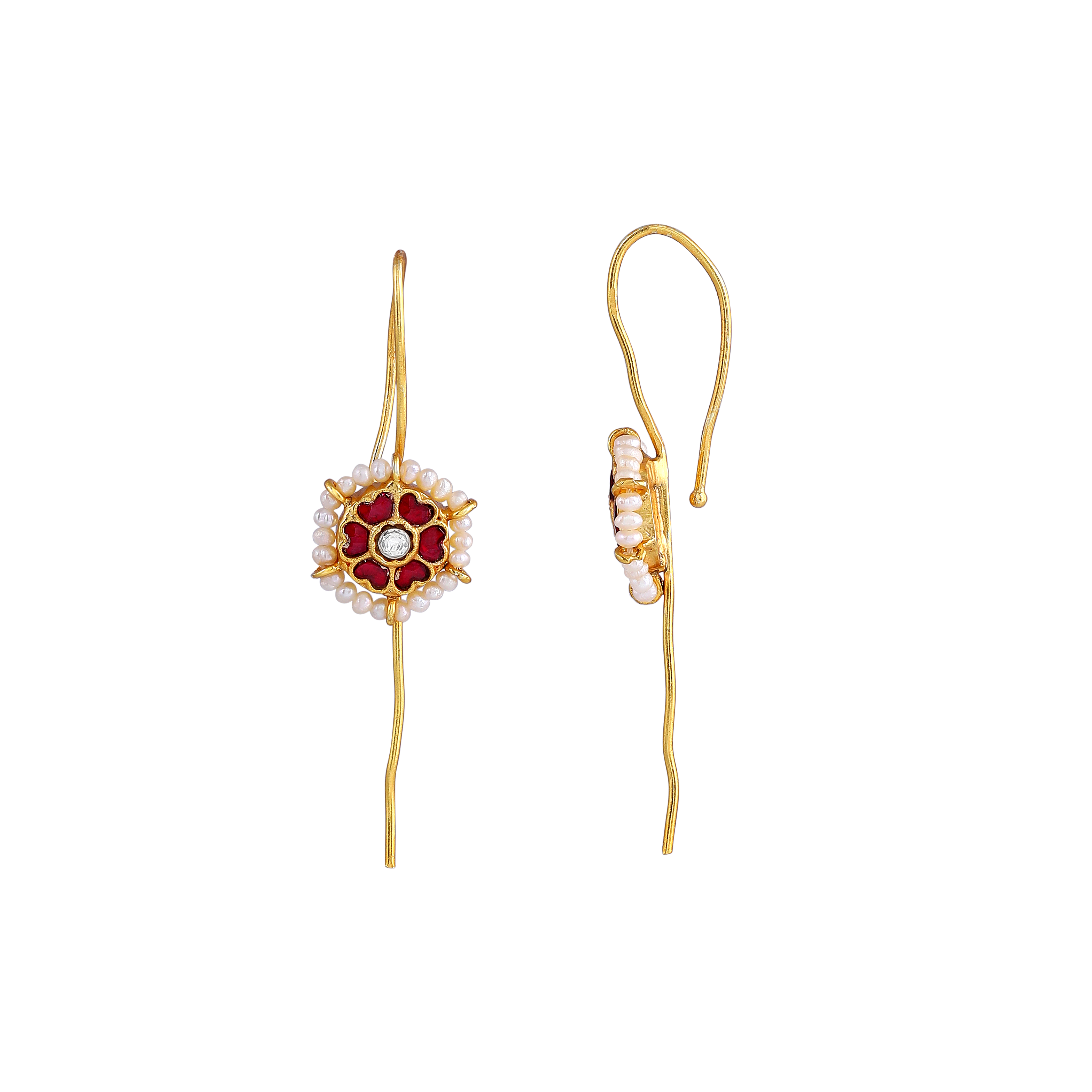 Silver Gold Plated Earrings