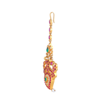 Regal Peacock-Inspired 92.5 Silver Maang Tikka