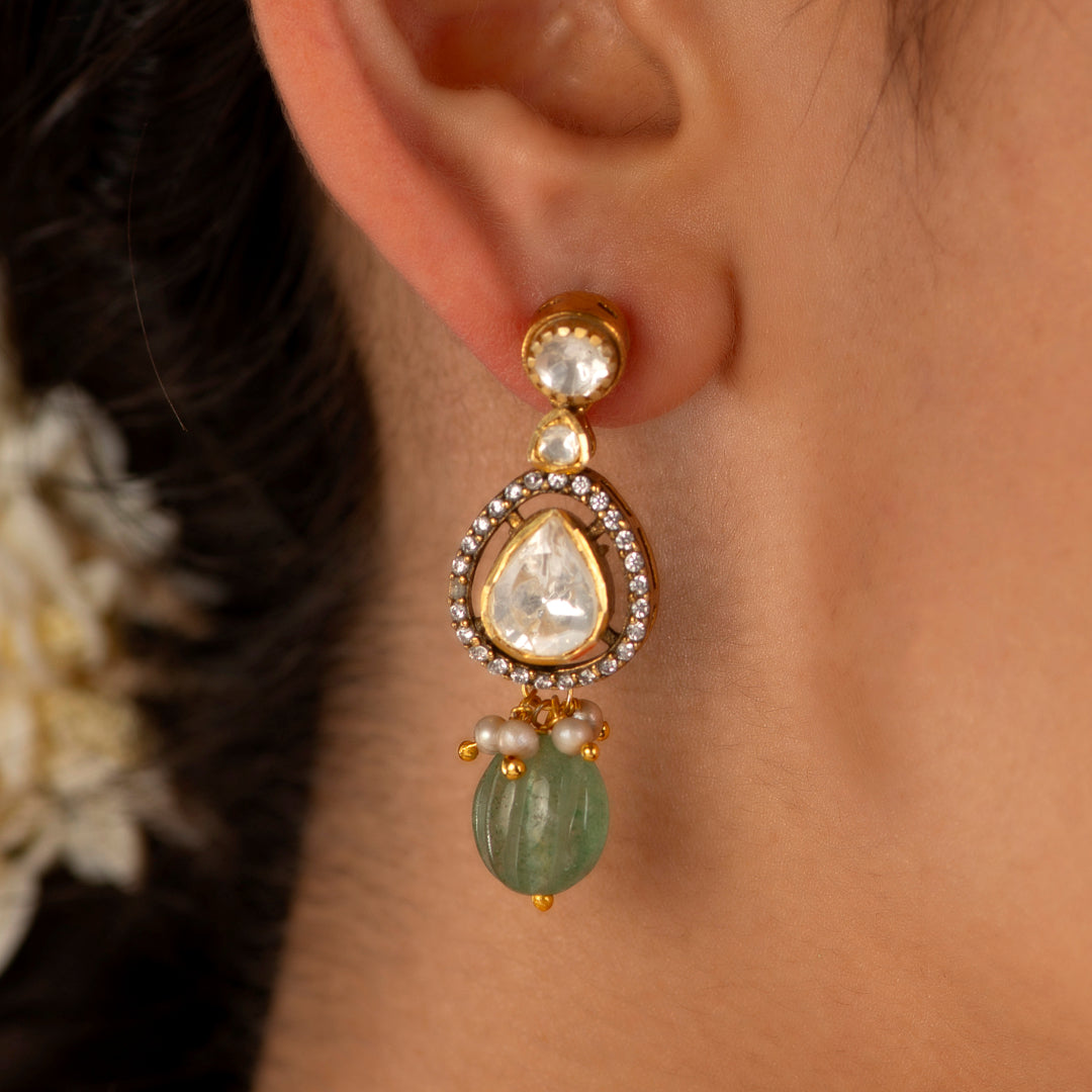 Empress Pear-Cut 92.5 Silver Drop Earrings