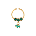 Silver Gold-Plated Nose Ring