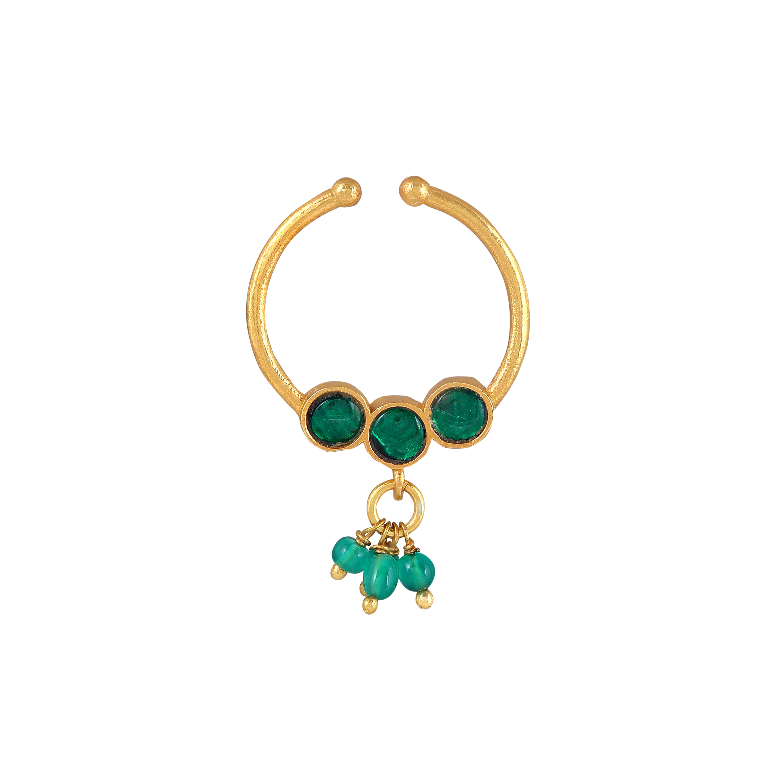 Silver Gold-Plated Nose Ring