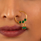 Silver Gold-Plated Nose Ring