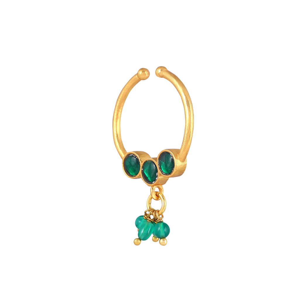 Silver Gold-Plated Nose Ring