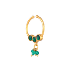 Silver Gold-Plated Nose Ring
