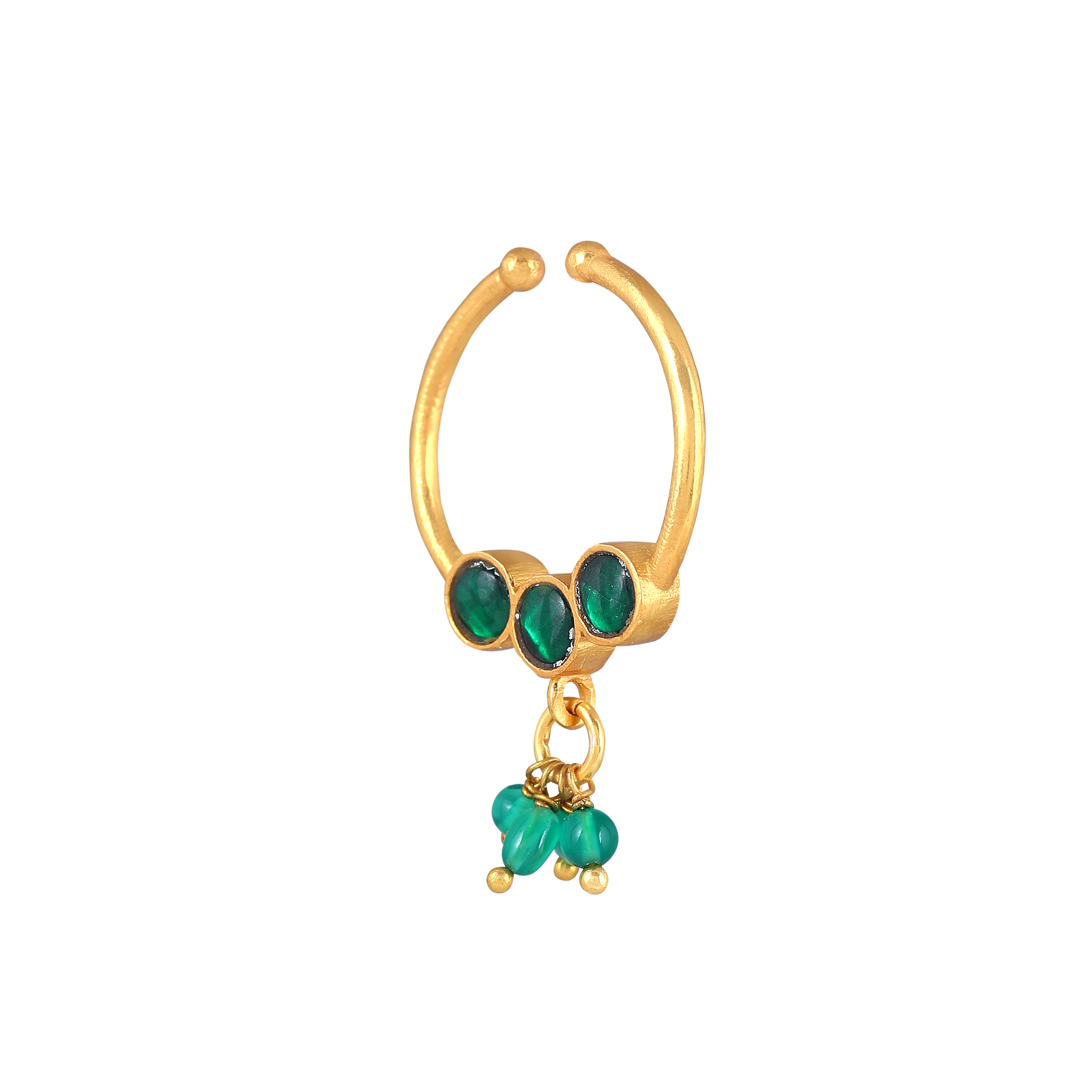 Silver Gold-Plated Nose Ring