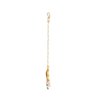 Silver Kundan Pattern Maang Tikka with Lotus Design