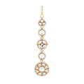 Polki Pattern Maang Tikka in 92.5 Pure Silver