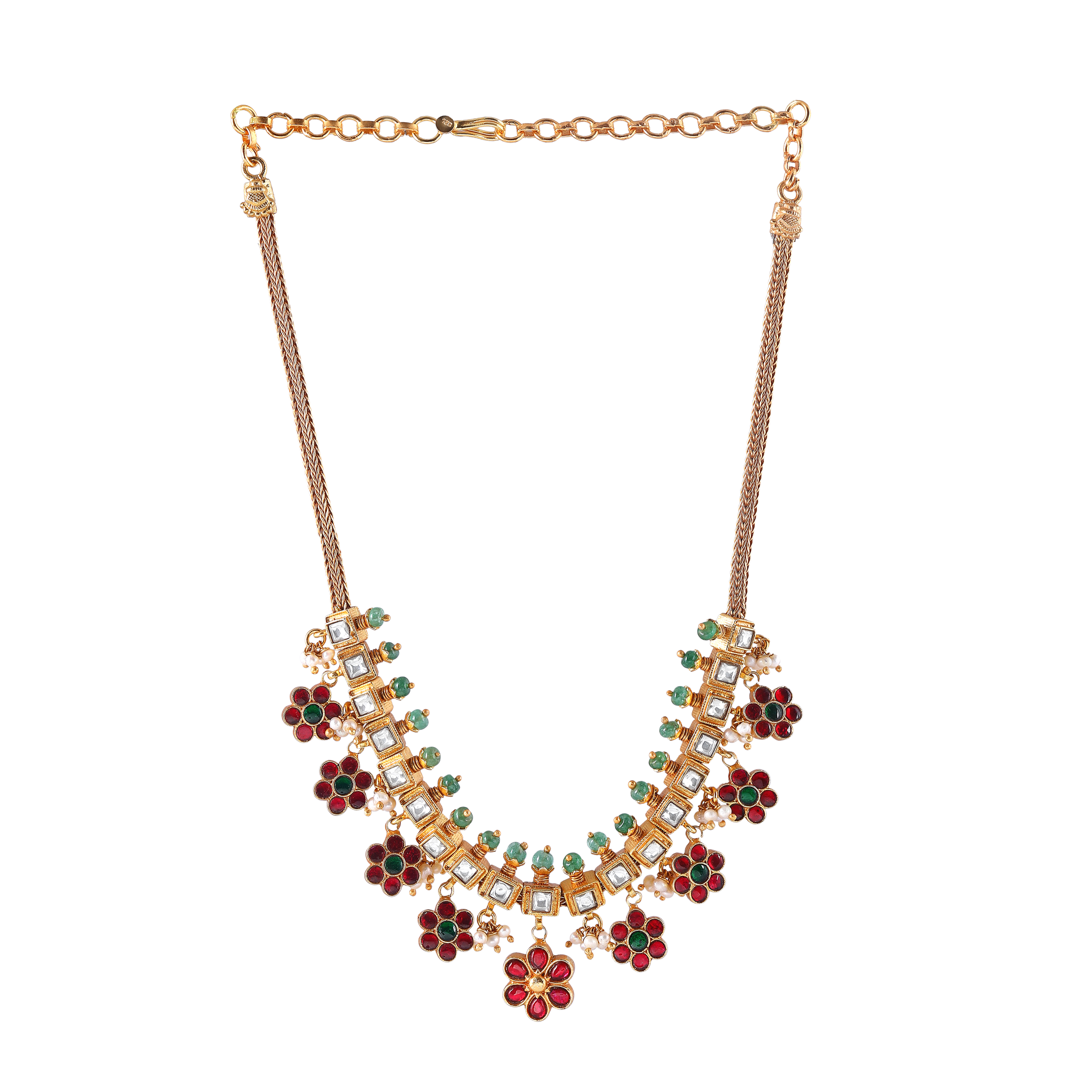 Silver Guttapusalu Short Necklace
