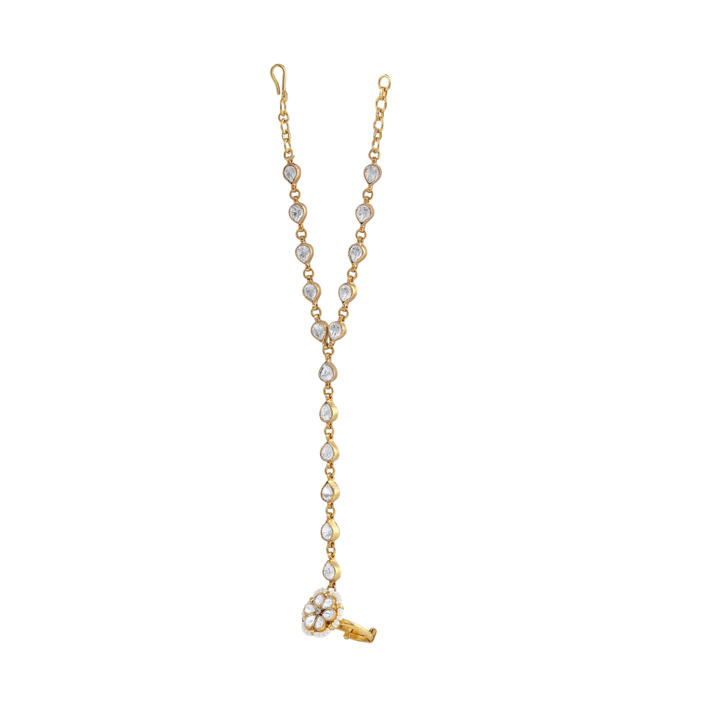 92.5 Silver Floral Haath Phool