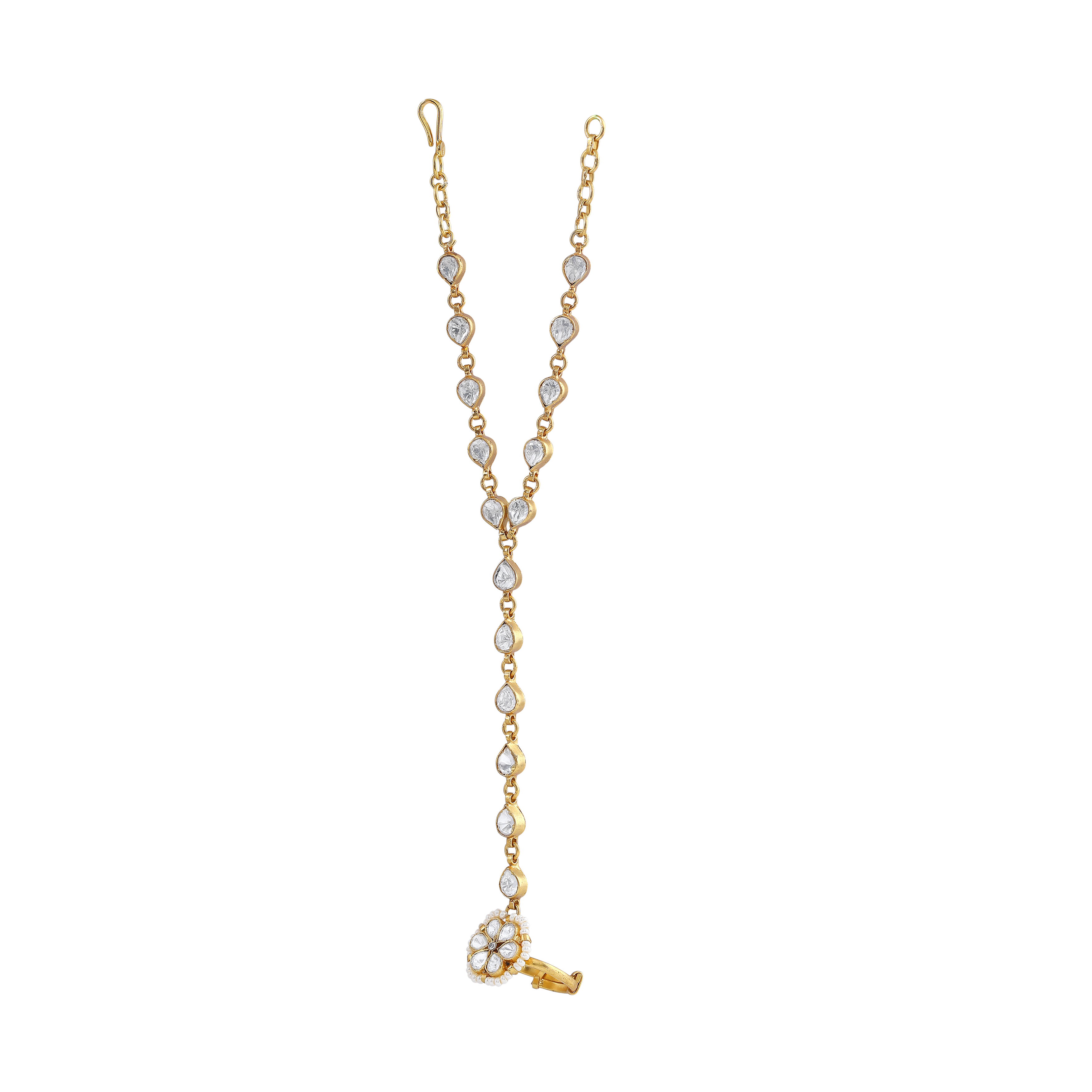 92.5 Silver Floral Haath Phool