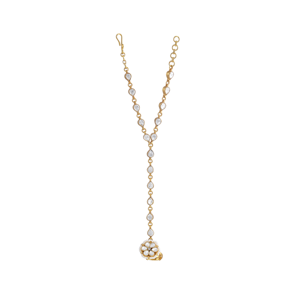 92.5 Silver Floral Haath Phool