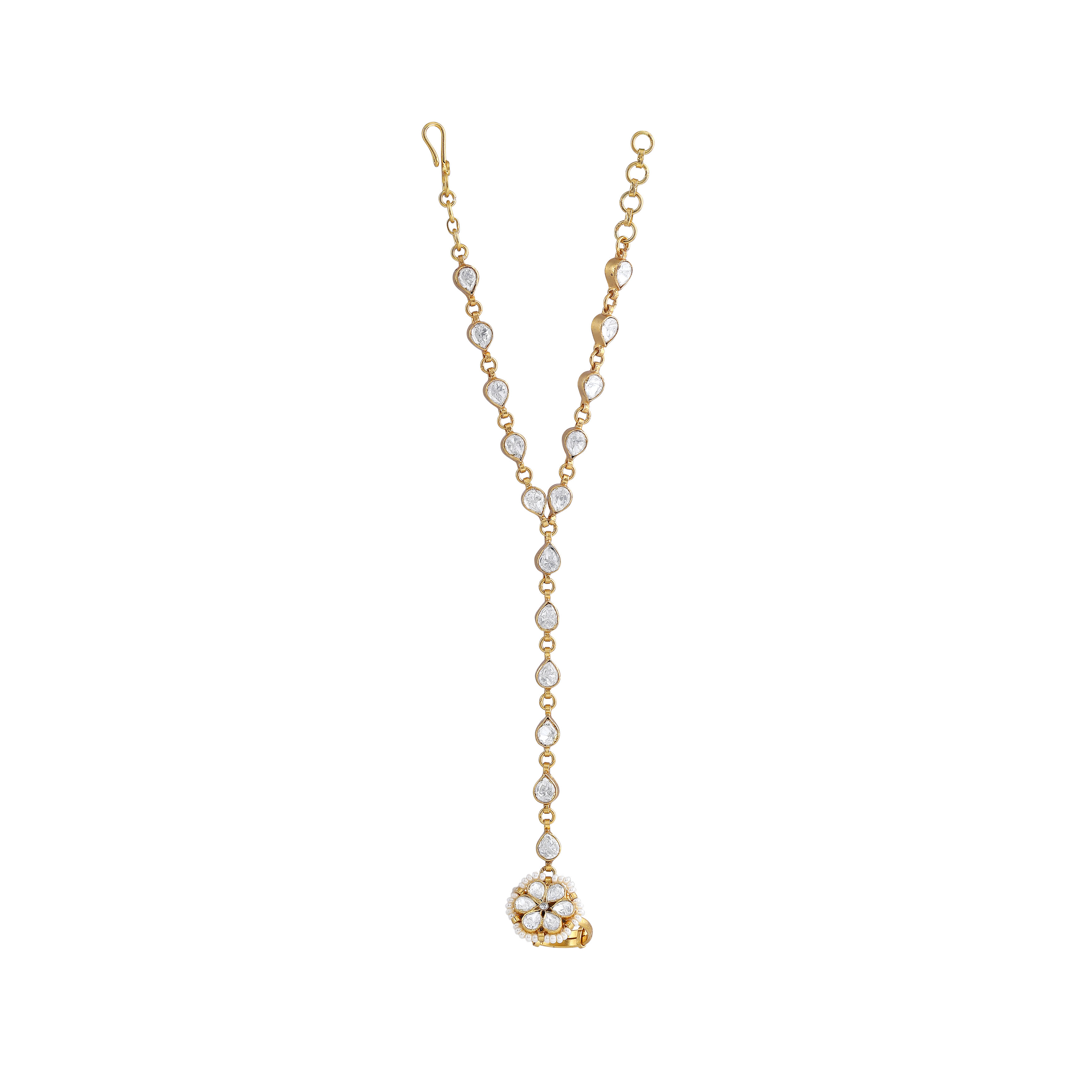 92.5 Silver Floral Haath Phool