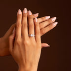 Modern Radiant Cut CZ Ring in 92.5 Silver