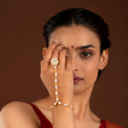 92.5 Silver Floral Haath Phool